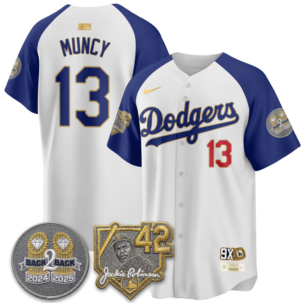 Los Angeles Dodgers - 2026 Jackie Robinson Day Vapor Limited Jersey - Stitched-Cuztomshoes