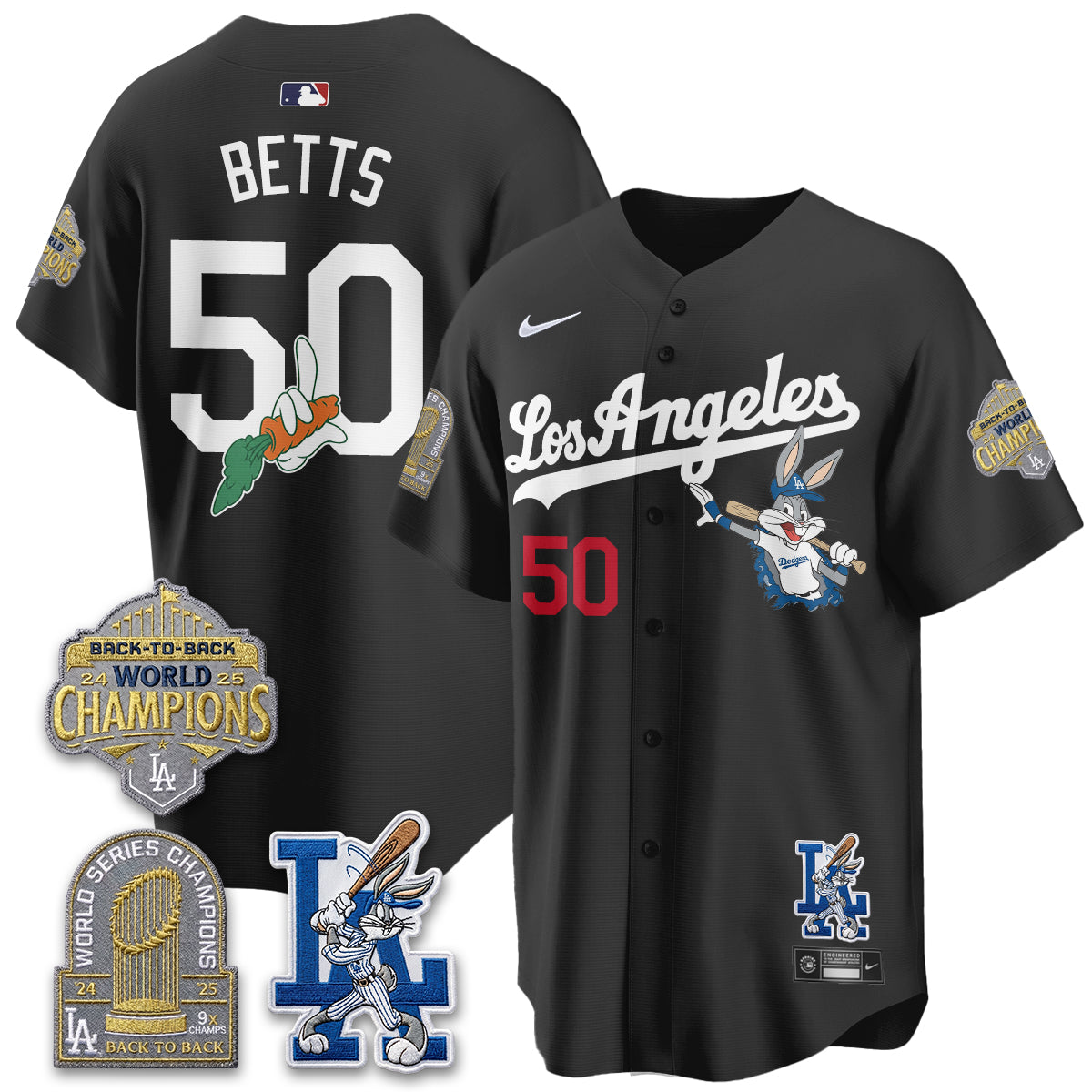 Los Angeles Dodgers Bunny Vapor Limited Jersey - Stitched-Cuztomshoes