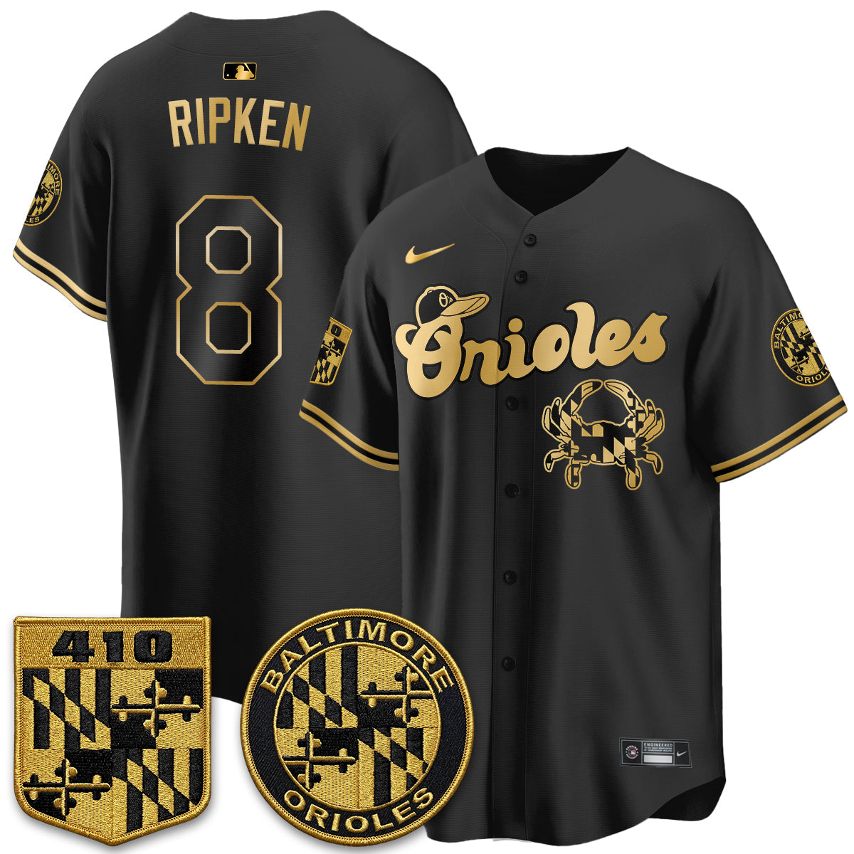 Baltimore Orioles Maryland Flag Vapor Limited Jersey - Stitched