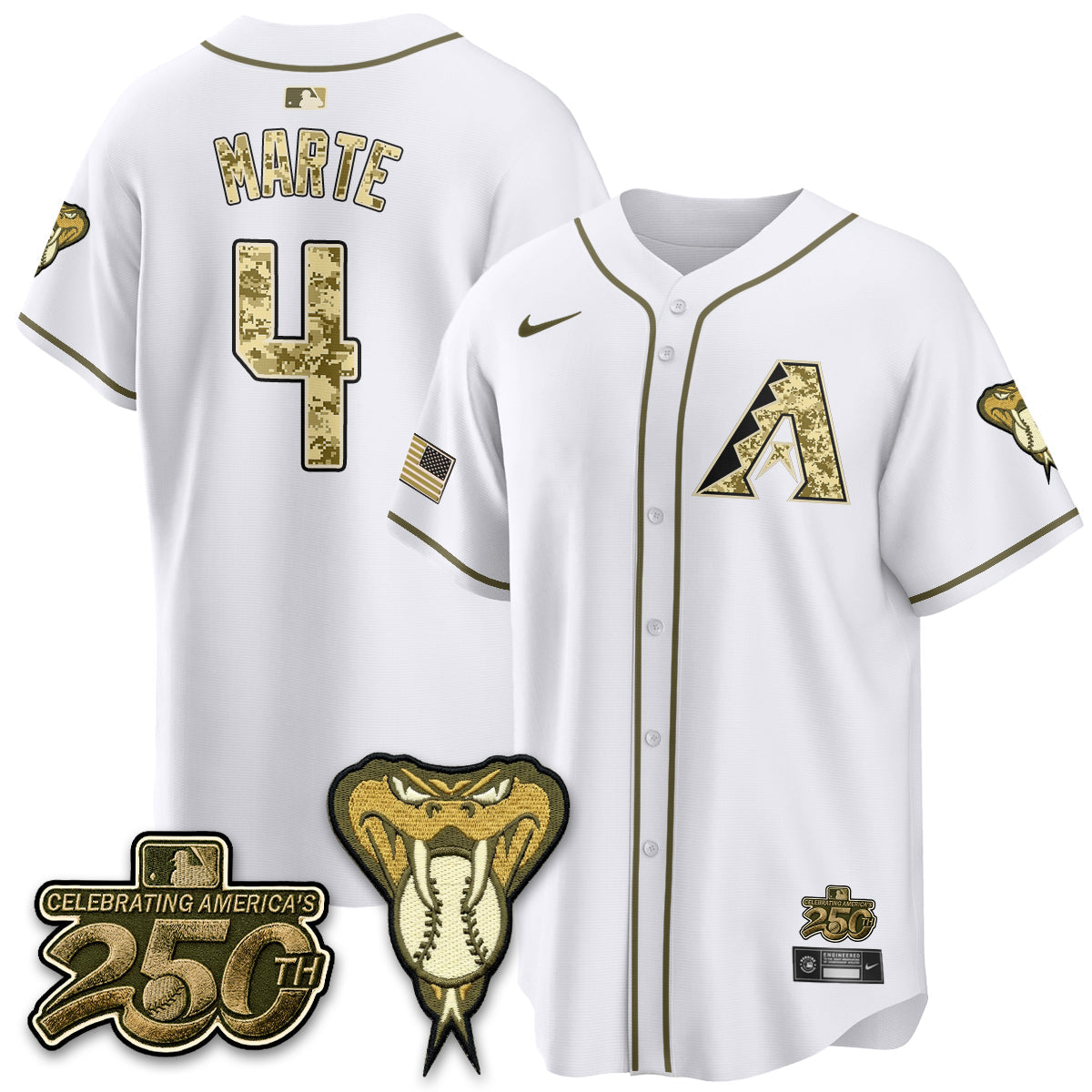 Arizona Diamonbacks Salute to Service 2026 Vapor Premier Limited Jersey - Stitched-Cuztomshoes
