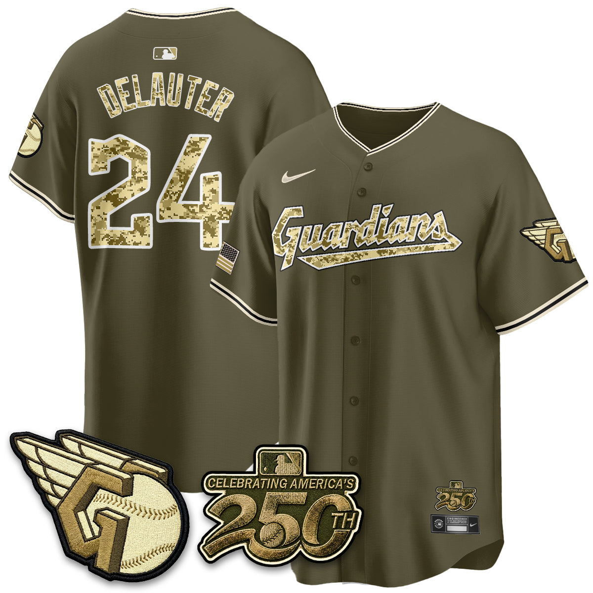 Cleveland Guardians Salute to Service 2026 Vapor Limited Jersey - Stitched