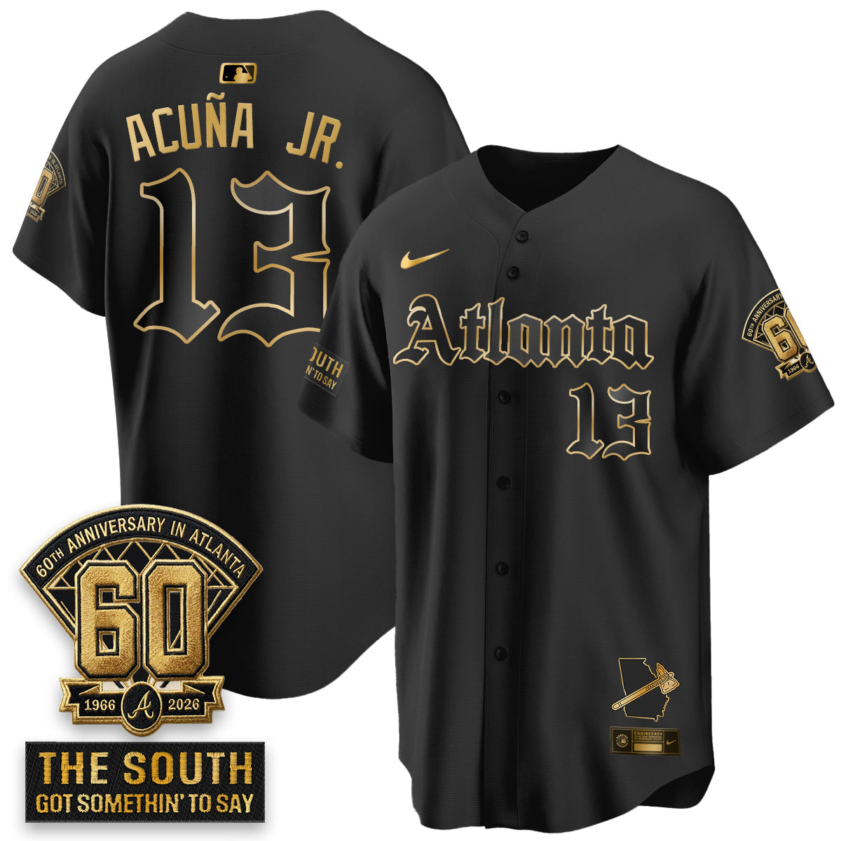 Atlanta Braves 2026 Gothic Edition Vapor Limited Jersey - Stitched V2