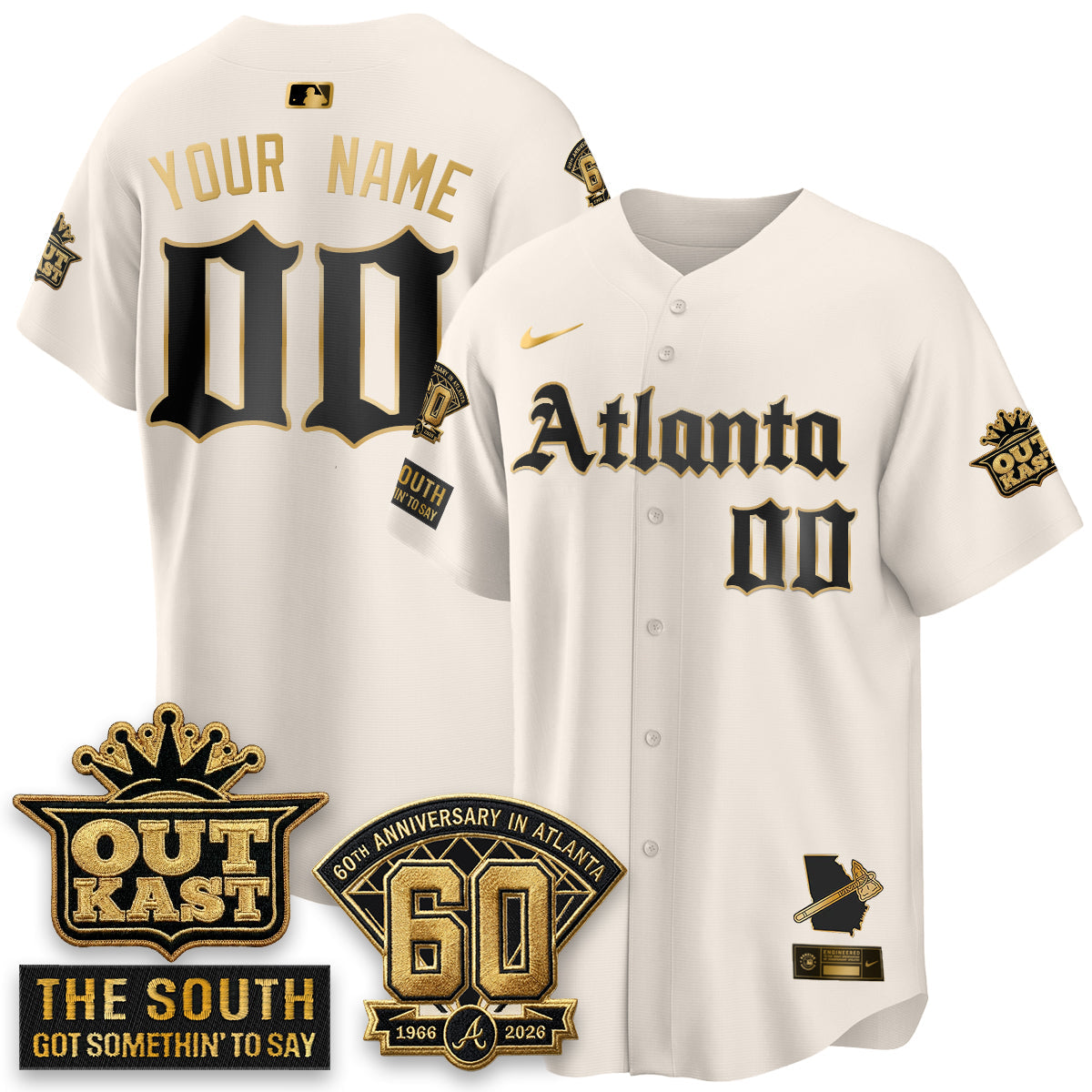 Atlanta Braves 2026 Gothic Edition Vapor Limited Custom Jersey - Stitched