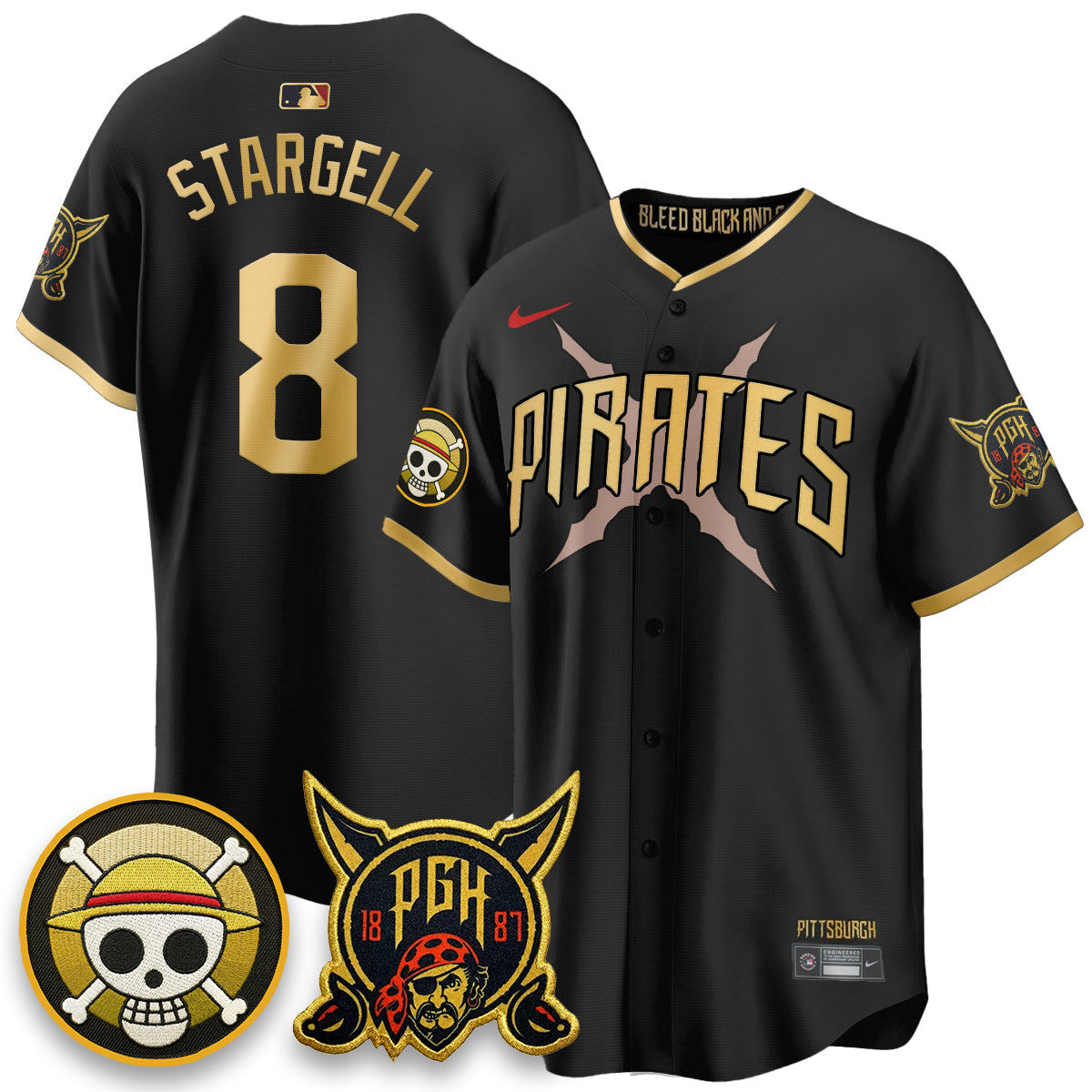 Pittsburgh Pirates 2026 City Connect x OP Vapor Limited Jersey - Stitched