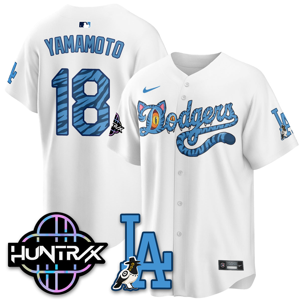 Los Angeles Dodgers x K-Pop Demon Hunters 2026 Vapor Jersey - Stitched-Cuztomshoes