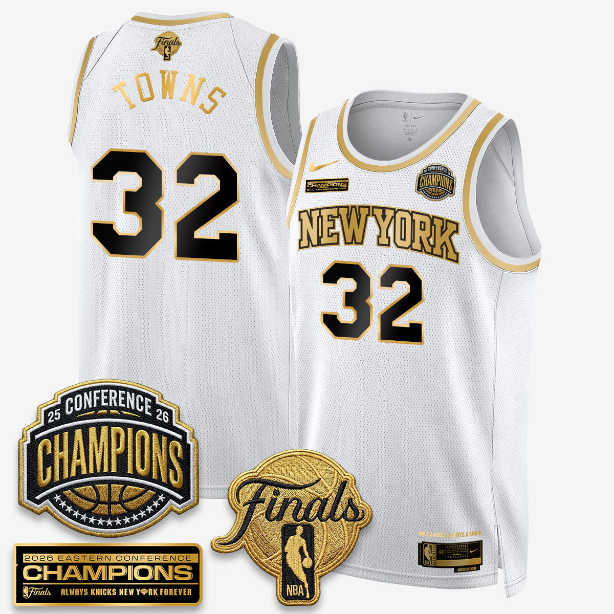 New York Knicks 2026 Basketball Eastern Conference Champions Vapor Special Edition Jersey - Stitched-Cuztomshoes