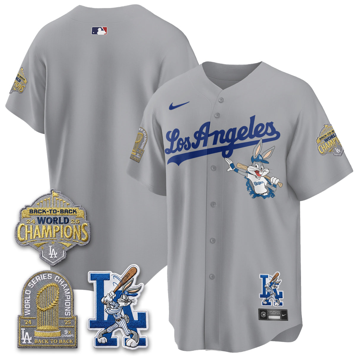 Los Angeles Dodgers Bunny Vapor Limited Jersey - Stitched-Cuztomshoes