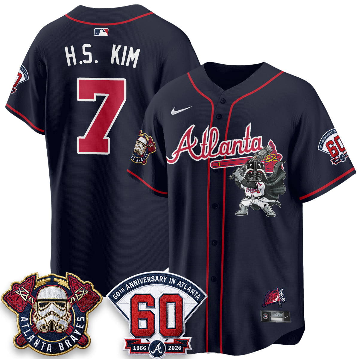 Atlanta Braves x SW Vapor Limited Jersey - Stitched