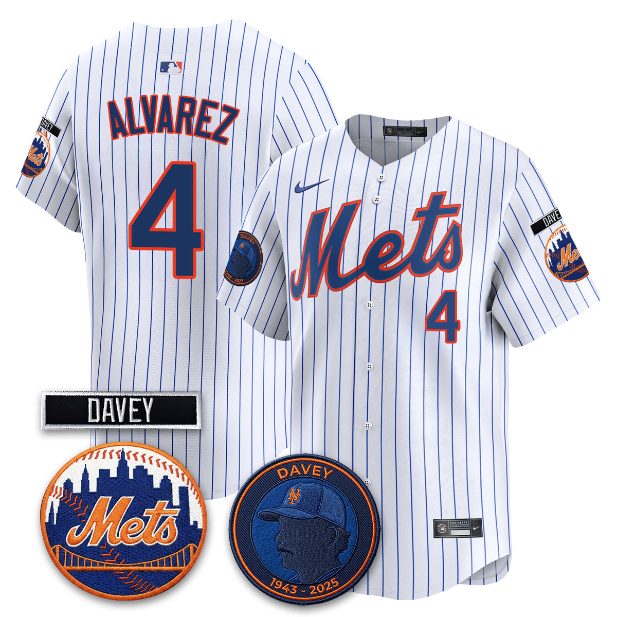 New York Mets 2026 Davey Johnson In Memoriam Vapor Limited Jersey - Stitched-Cuztomshoes