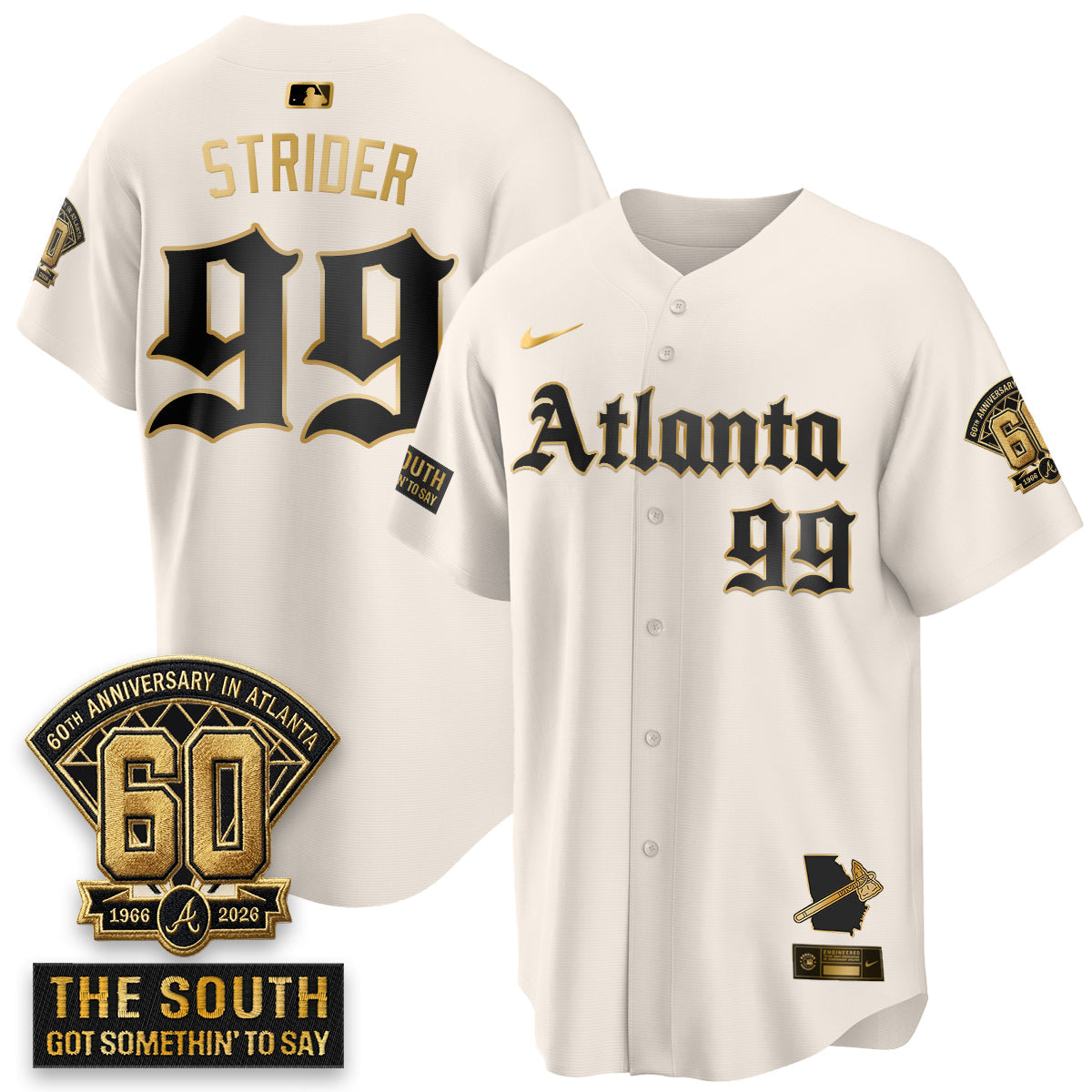 Atlanta Braves 2026 Gothic Edition Vapor Limited Jersey - Stitched V2