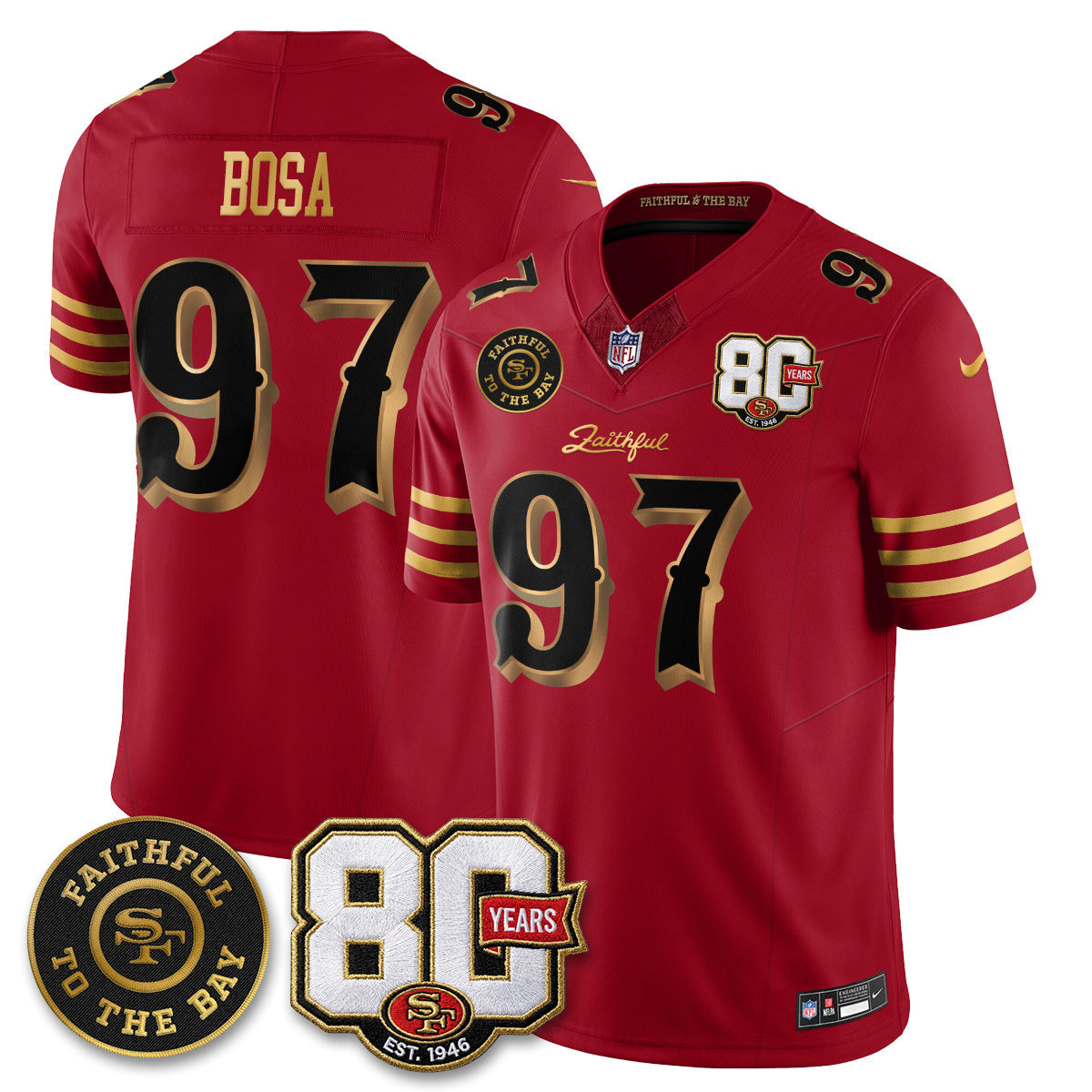 San Francisco Giants “Rivalries” Vapor Limited Jersey - Faithful To The Bay Patch - Stitched