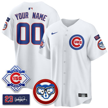 Chicago Cubs 150th Anniversary Holy Cow Vapor Premier Limited Custom Jersey - Stitched