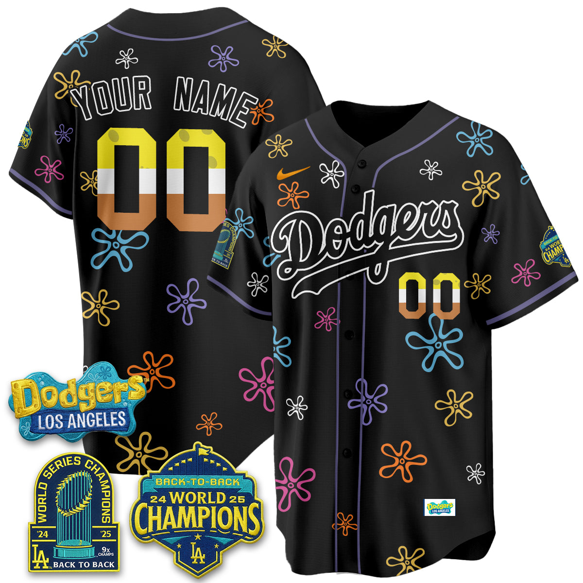 Los Angeles Dodgers x SBSP Vapor Custom Jersey - Stitched-Cuztomshoes