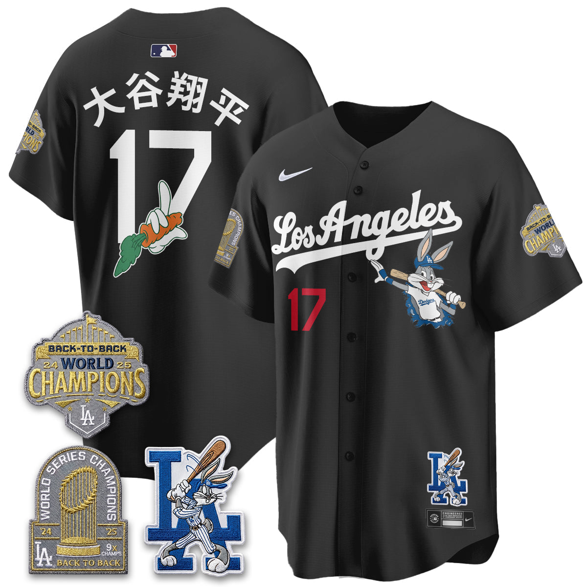 Los Angeles Dodgers Bunny Vapor Limited Jersey - Stitched-Cuztomshoes