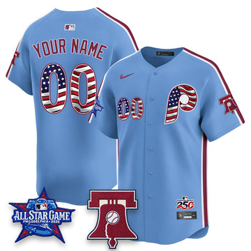 Philadelphia Phillies 2026 Independence Day USA Vapor Limited Custom Jersey - Stitched-Cuztomshoes