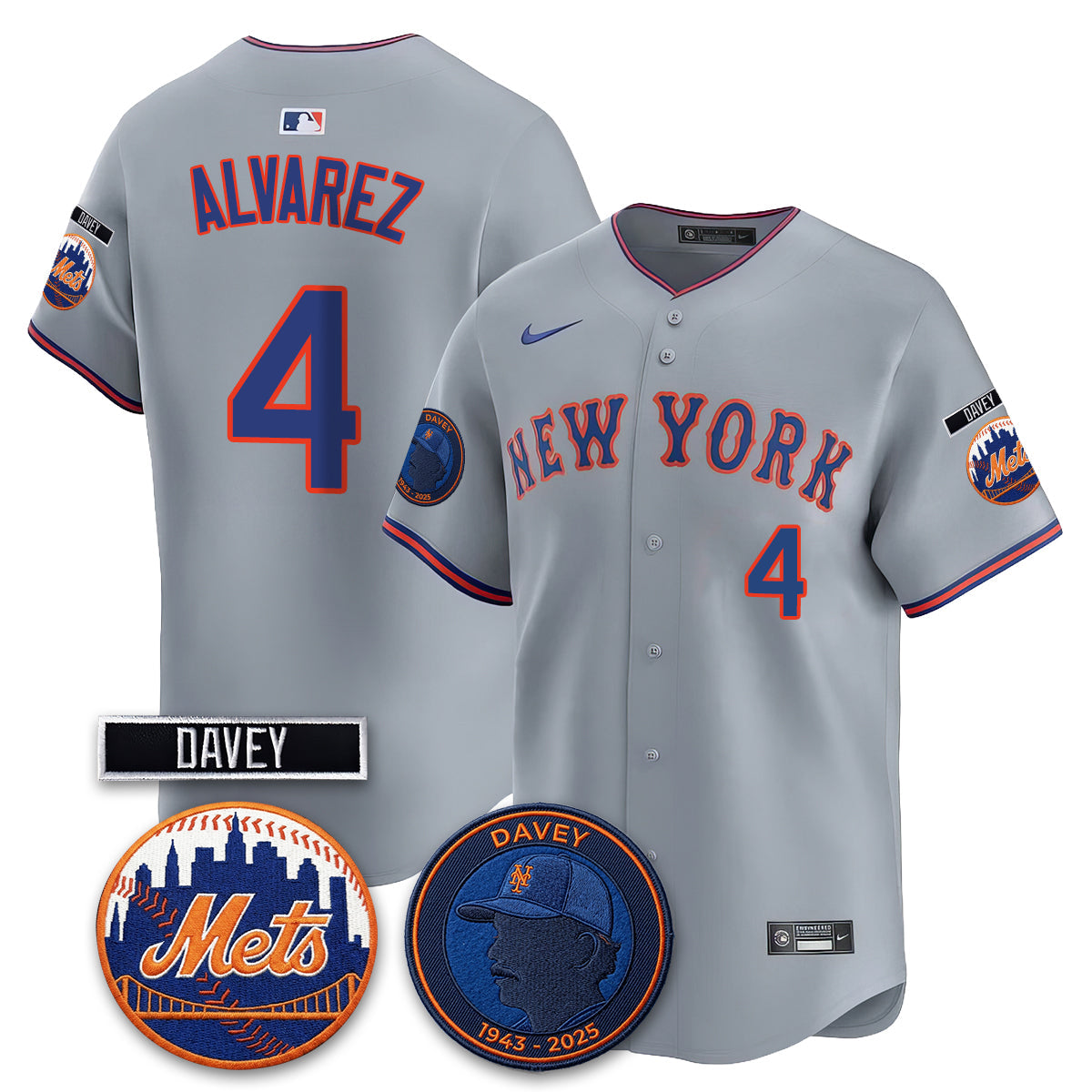 New York Mets 2026 Davey Johnson In Memoriam Vapor Limited Jersey - Stitched-Cuztomshoes