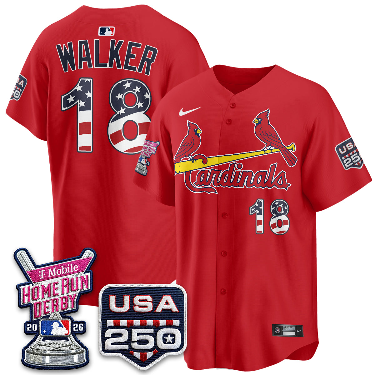 St. Louis Cardinals 2026 Home Run Derby Champion Jersey - Stitched