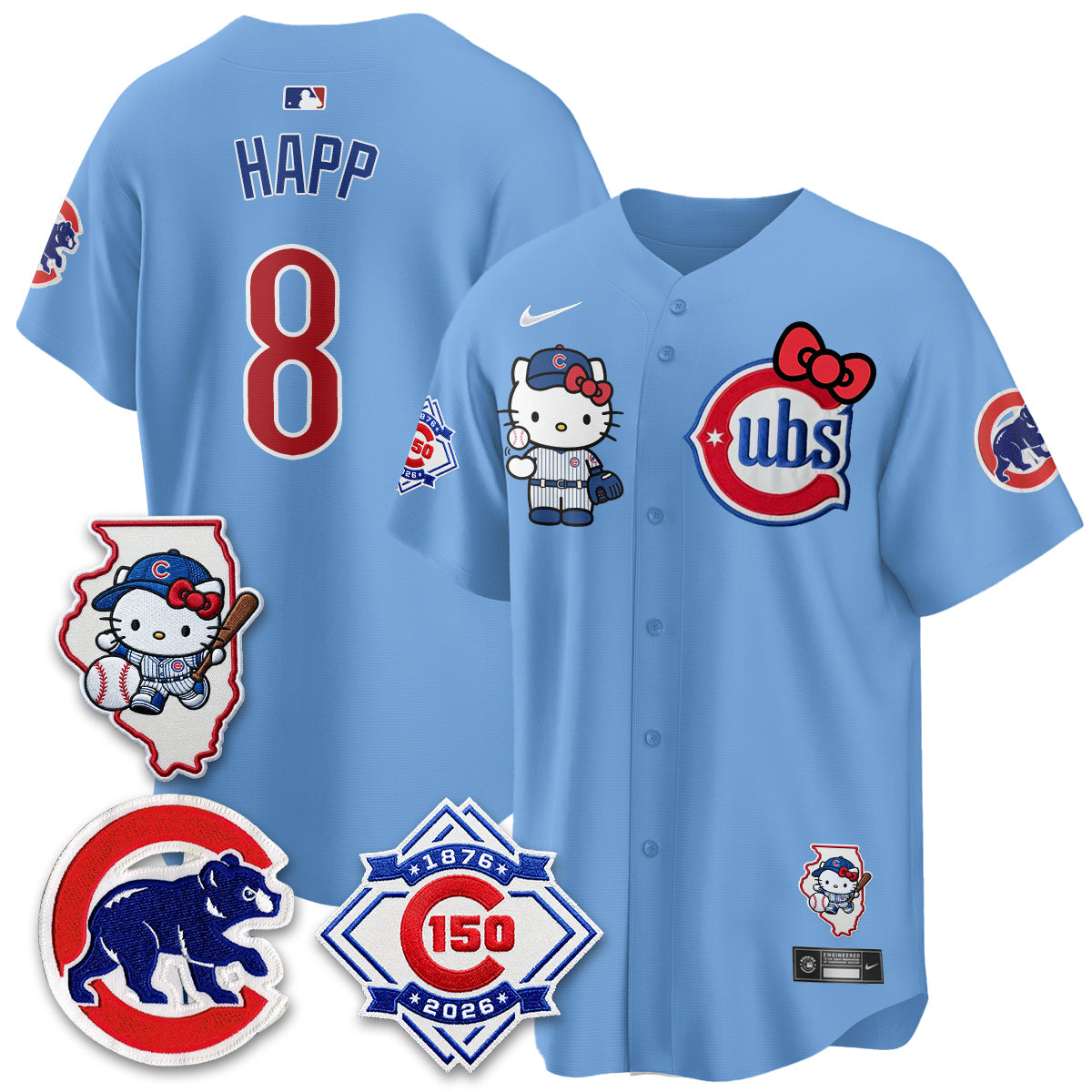 Chicago Cubs x Meow KT Vapor Premier Limited Jersey - Stitched V2