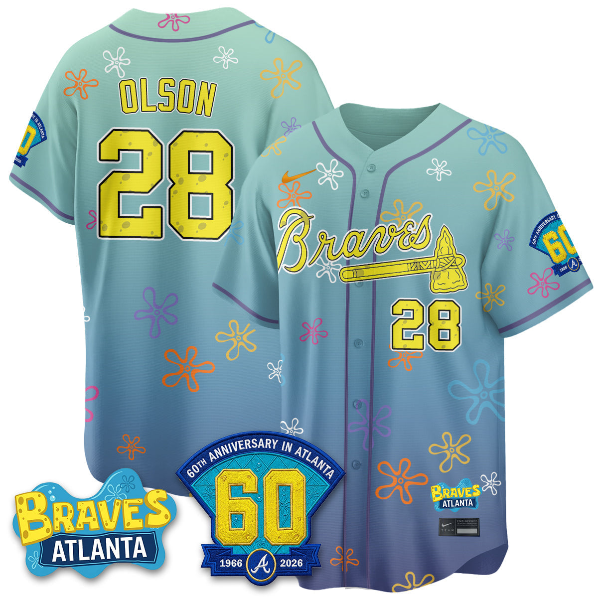 Atlanta Braves x SBSP Limited Vapor Jersey- Stitched