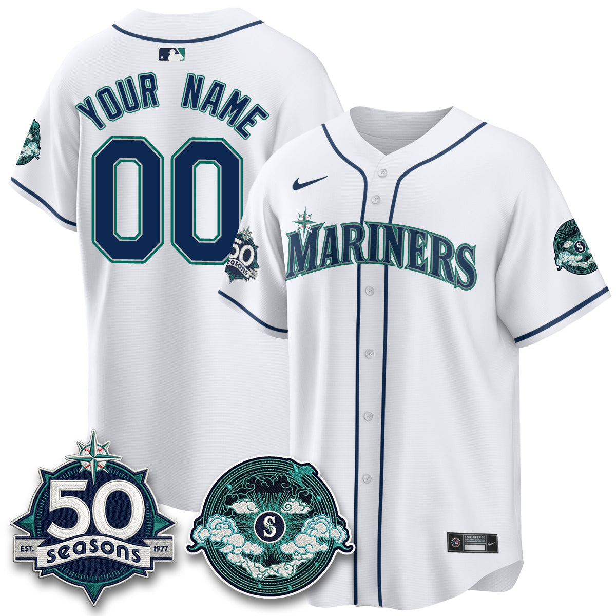 Seattle Mariners x FW Night Limited Custom Jersey - Stitched