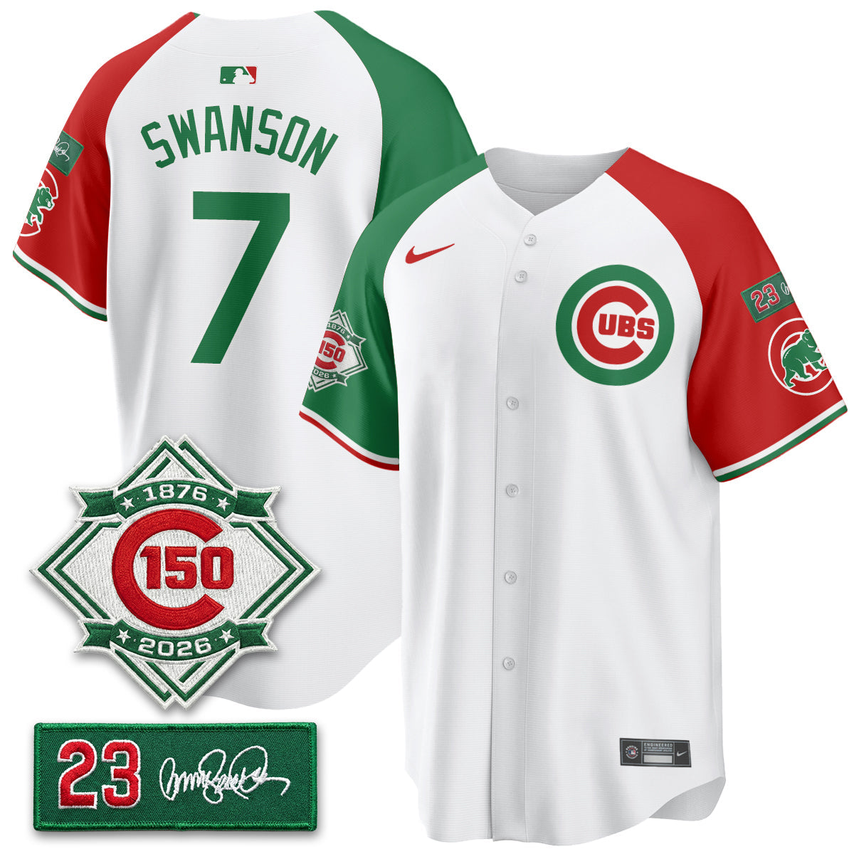 Chicago Cubs Limited Mexico Jersey - 150th Anniversary + Ryne Sandberg Tribute Patch Stitched