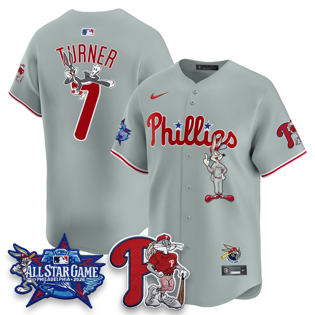 Philadelphia Phillies x Bunny Vapor Premier Limited Jersey - Stitched