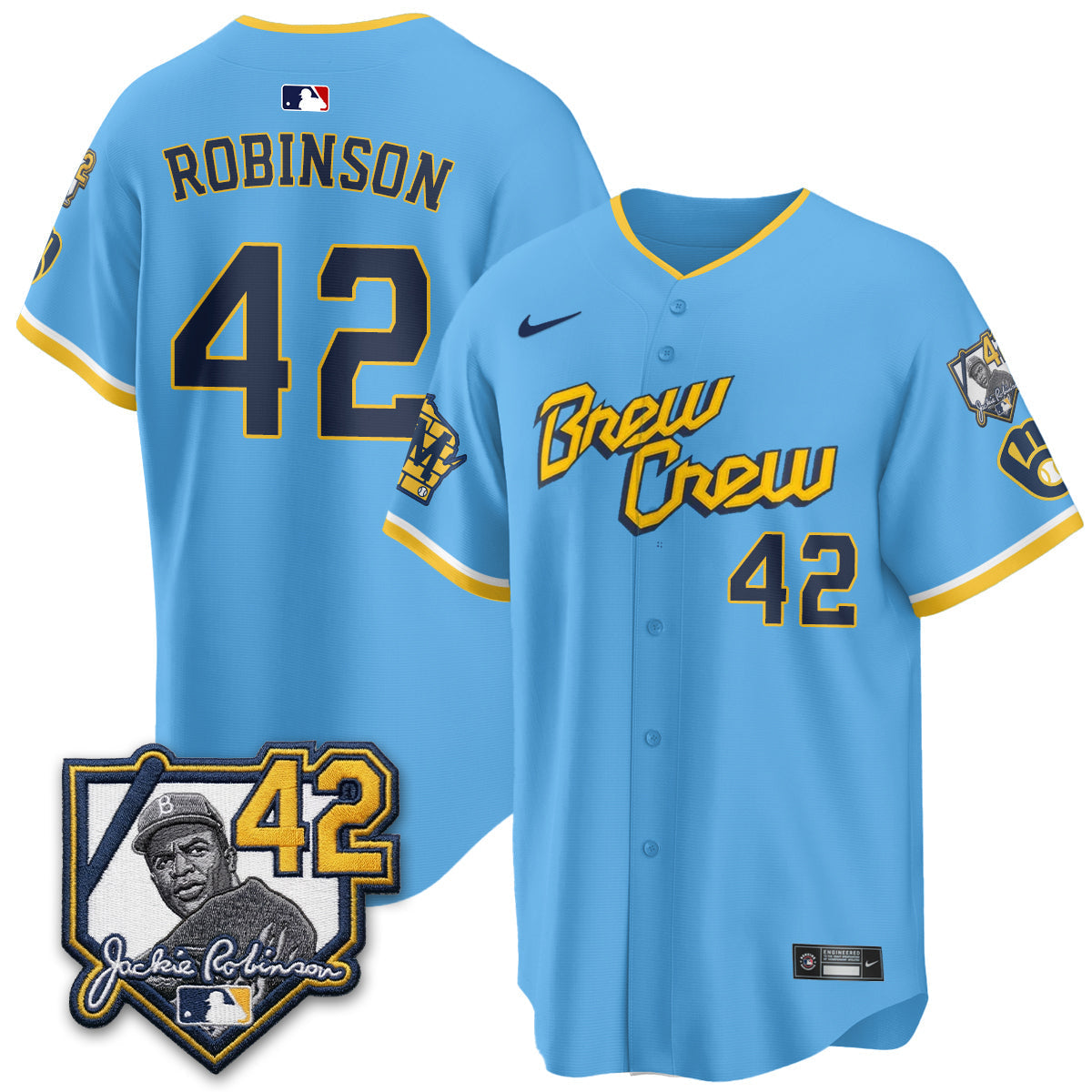Milwaukee Brewers 2026 New Era Vapor Limited Jersey - Stitched-Cuztomshoes