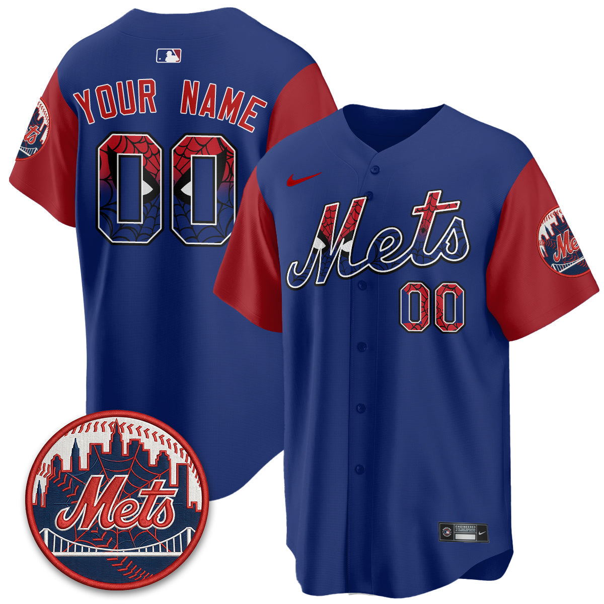 New York Mets x Web-Head Vapor Premier Limited Custom Jersey - Stitched V2