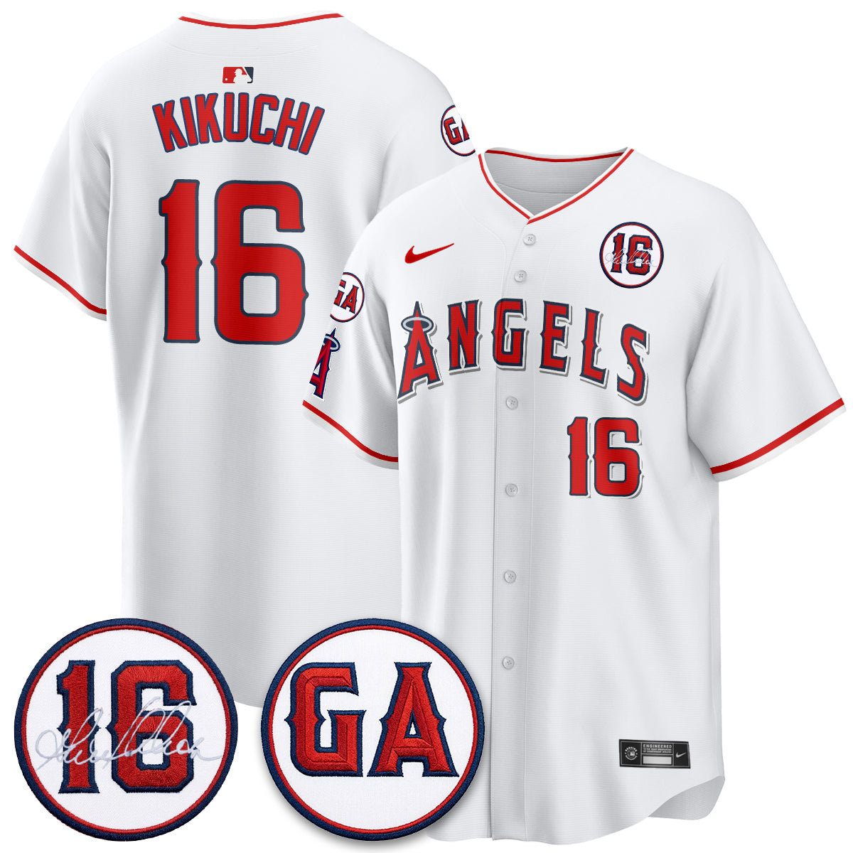 Los Angeles Angels Garret Anderson Tribute Patch Vapor Premier Limited Jersey - Stitched-Cuztomshoes