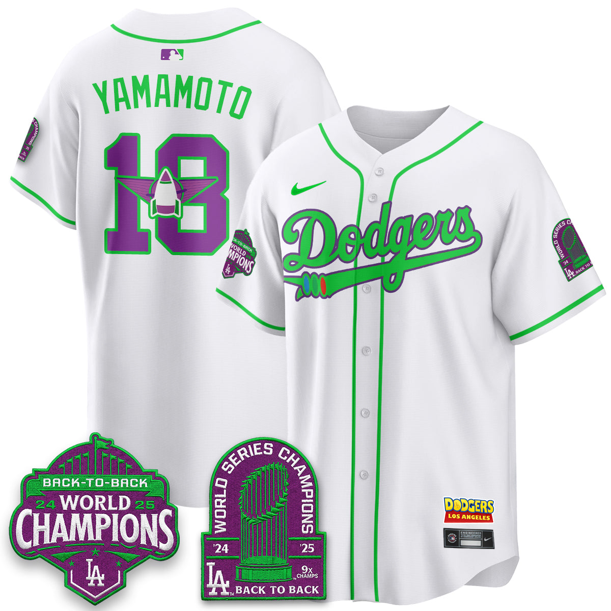 Los Angeles Dodgers 2026 Space Ranger Vapor Limited Jersey - Stitched-Cuztomshoes