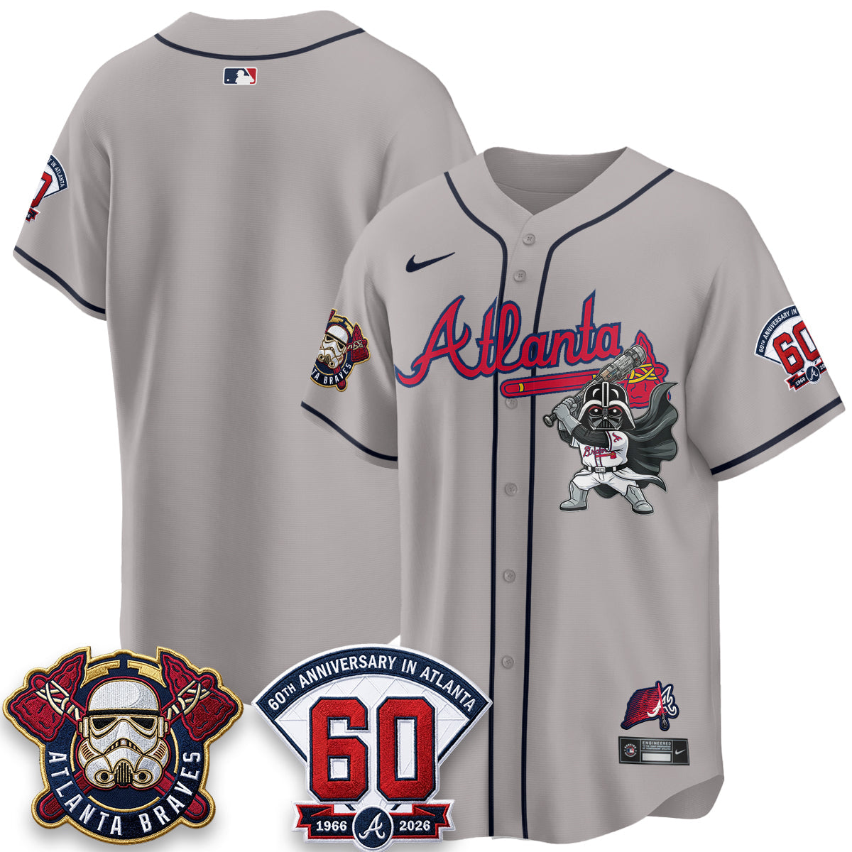 Atlanta Braves x SW Vapor Limited Jersey - Stitched