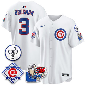 Chicago Cubs 150th Anniversary Harry Caray Holy Cow Vapor Premier Limited Jersey - Stitched V2-Cuztomshoes