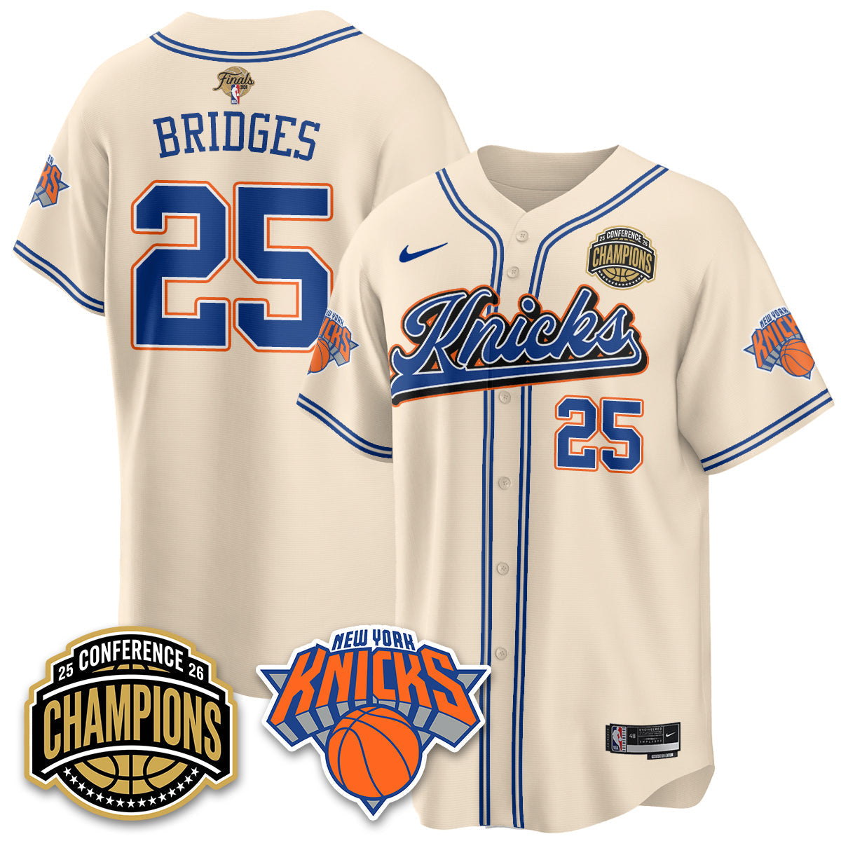 New York Knicks 2026 Basketball Finals Vapor City Edition Jersey V2- Stitched-Cuztomshoes
