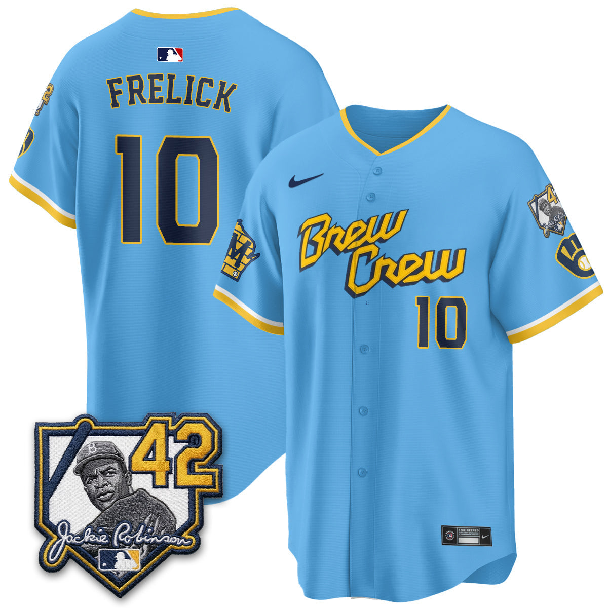 Milwaukee Brewers 2026 New Era Vapor Limited Jersey - Stitched-Cuztomshoes