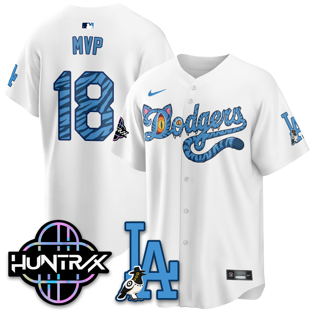 Los Angeles Dodgers x K-Pop Demon Hunters 2026 Vapor Jersey - Stitched-Cuztomshoes