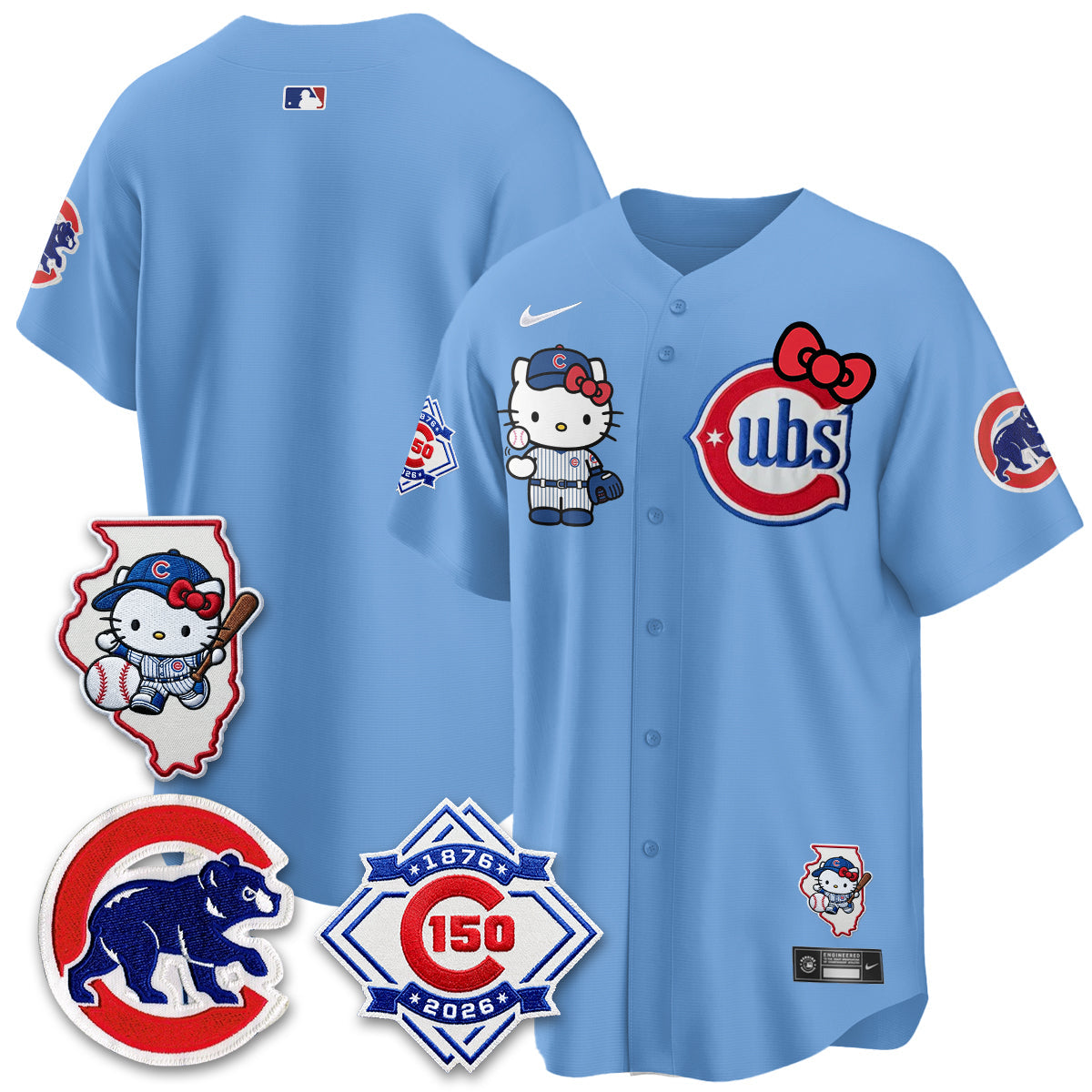 Chicago Cubs x Meow KT Vapor Premier Limited Jersey - Stitched V2
