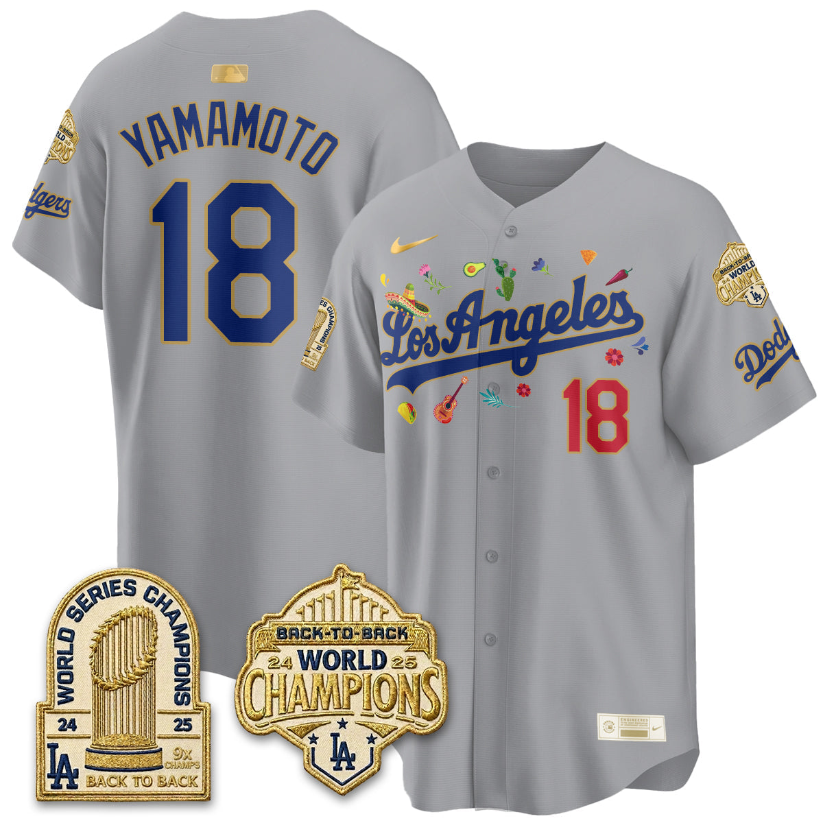 Los Angeles Dodgers Mexican Heritage 2026 Premier Limited Vapor Jersey - Stitched-Cuztomshoes