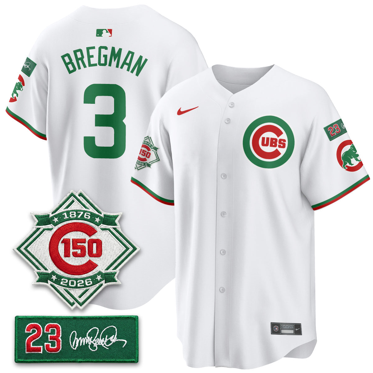 Chicago Cubs Limited Mexico Jersey - 150th Anniversary + Ryne Sandberg Tribute Patch Stitched