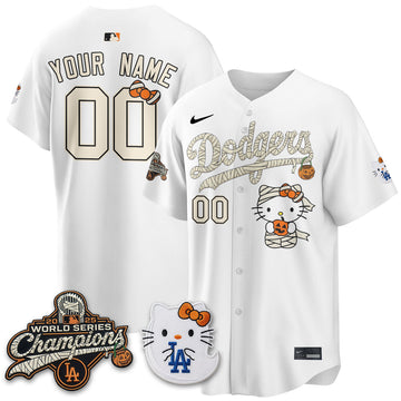 Los Angeles Dodgers Halloween 2026 Vapor Custom Jersey V2- Stitched-Cuztomshoes