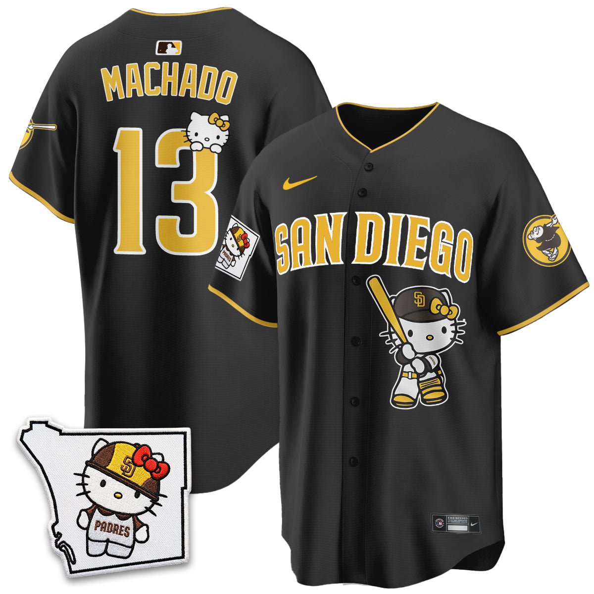 San Diego Padres x Meow KT Vapor Limited Jersey - Stitched V2