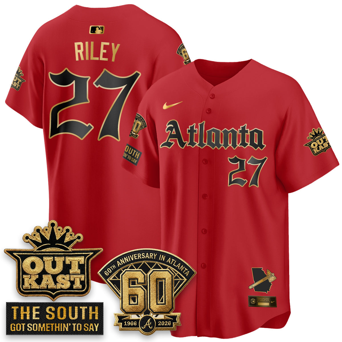 Atlanta Braves 2026 Gothic Edition Vapor Limited Jersey - Stitched
