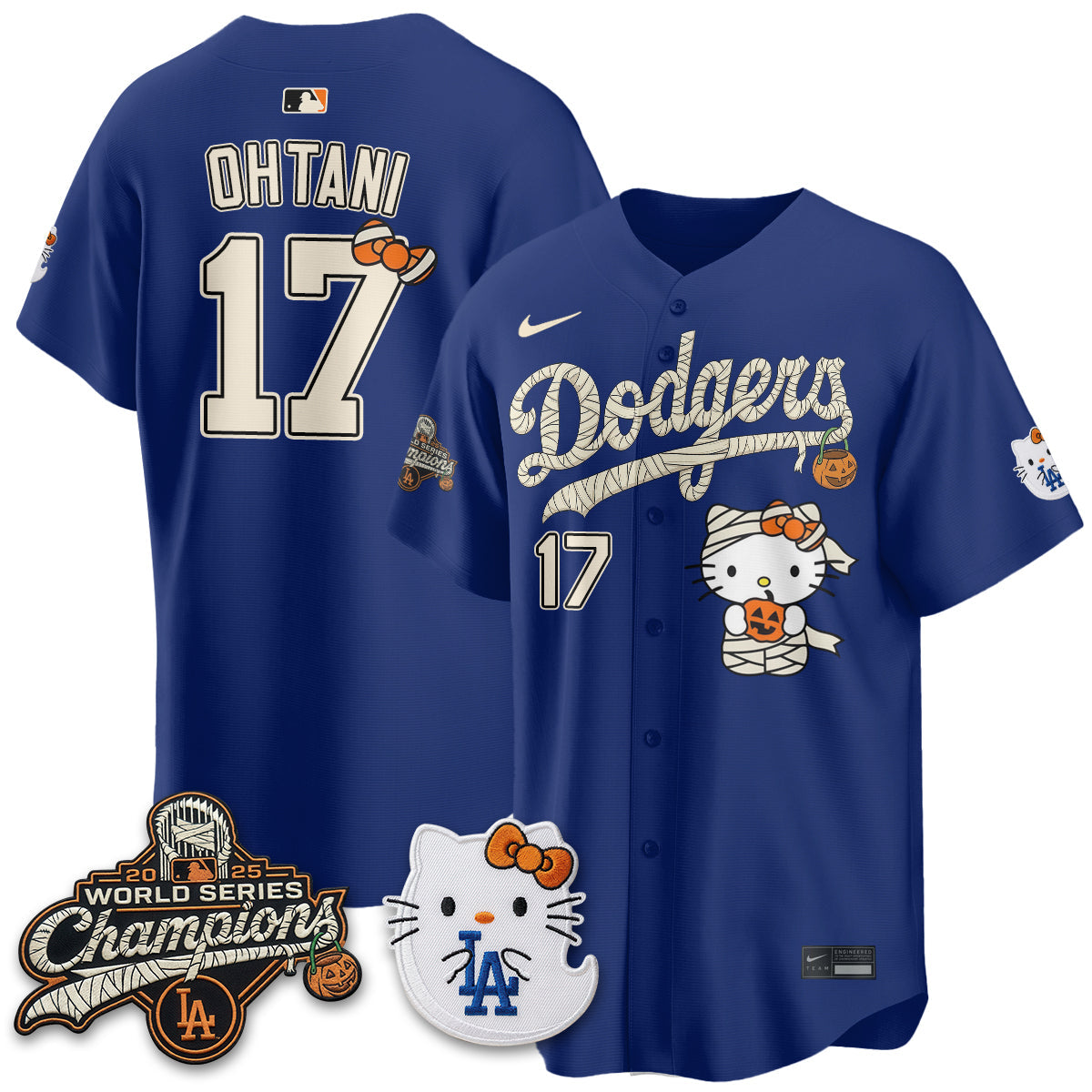 Los Angeles Dodgers Halloween 2026 Vapor Jersey V2- Stitched-Cuztomshoes
