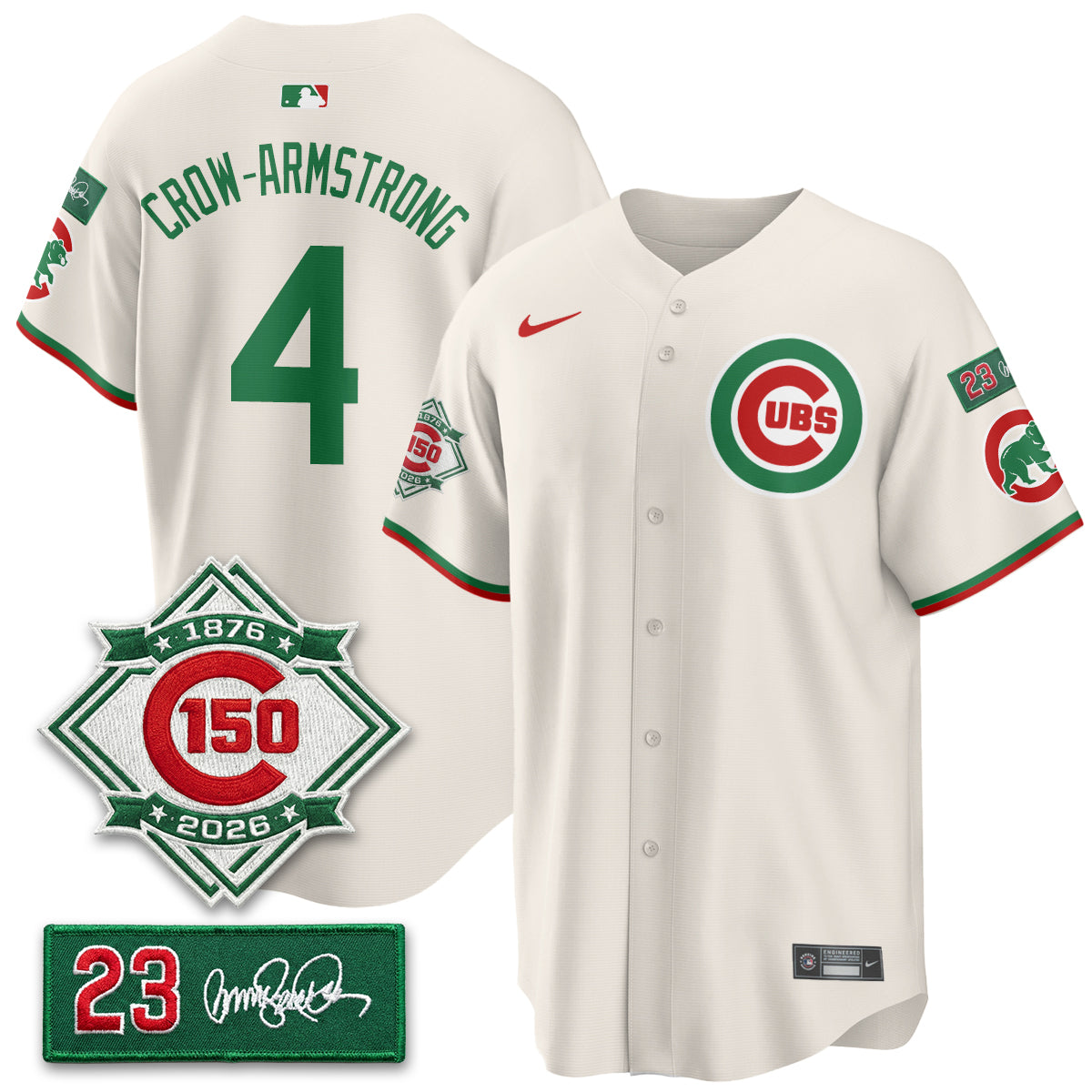 Chicago Cubs Limited Mexico Jersey - 150th Anniversary + Ryne Sandberg Tribute Patch Stitched