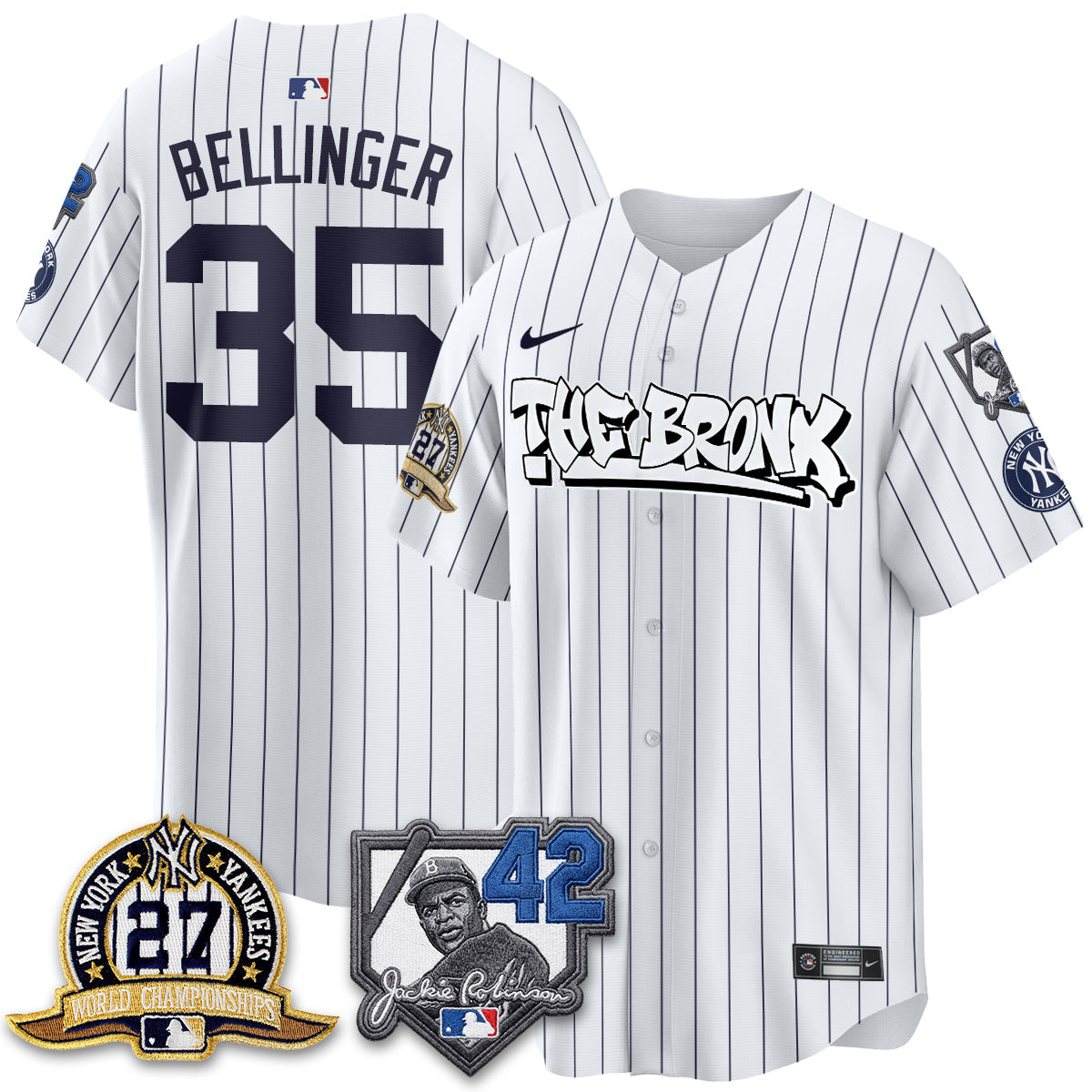 New York Yankees The Bronx 2026 Jackie Robinson Day Vapor Limited Jersey - Stitched
