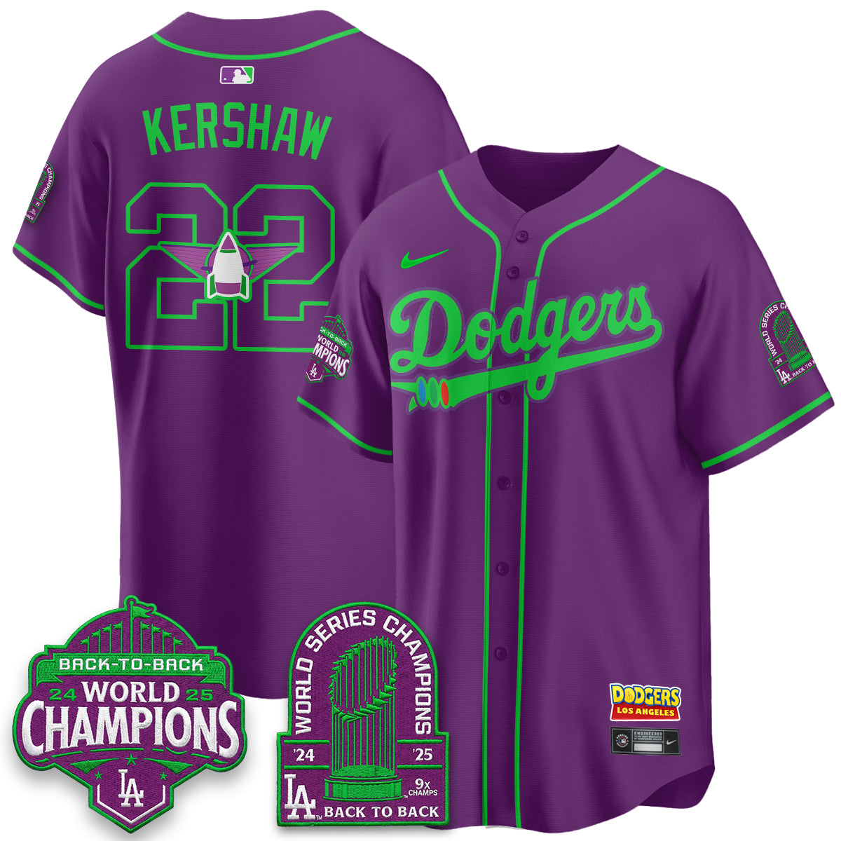 Los Angeles Dodgers 2026 Space Ranger Vapor Limited Jersey - Stitched-Cuztomshoes