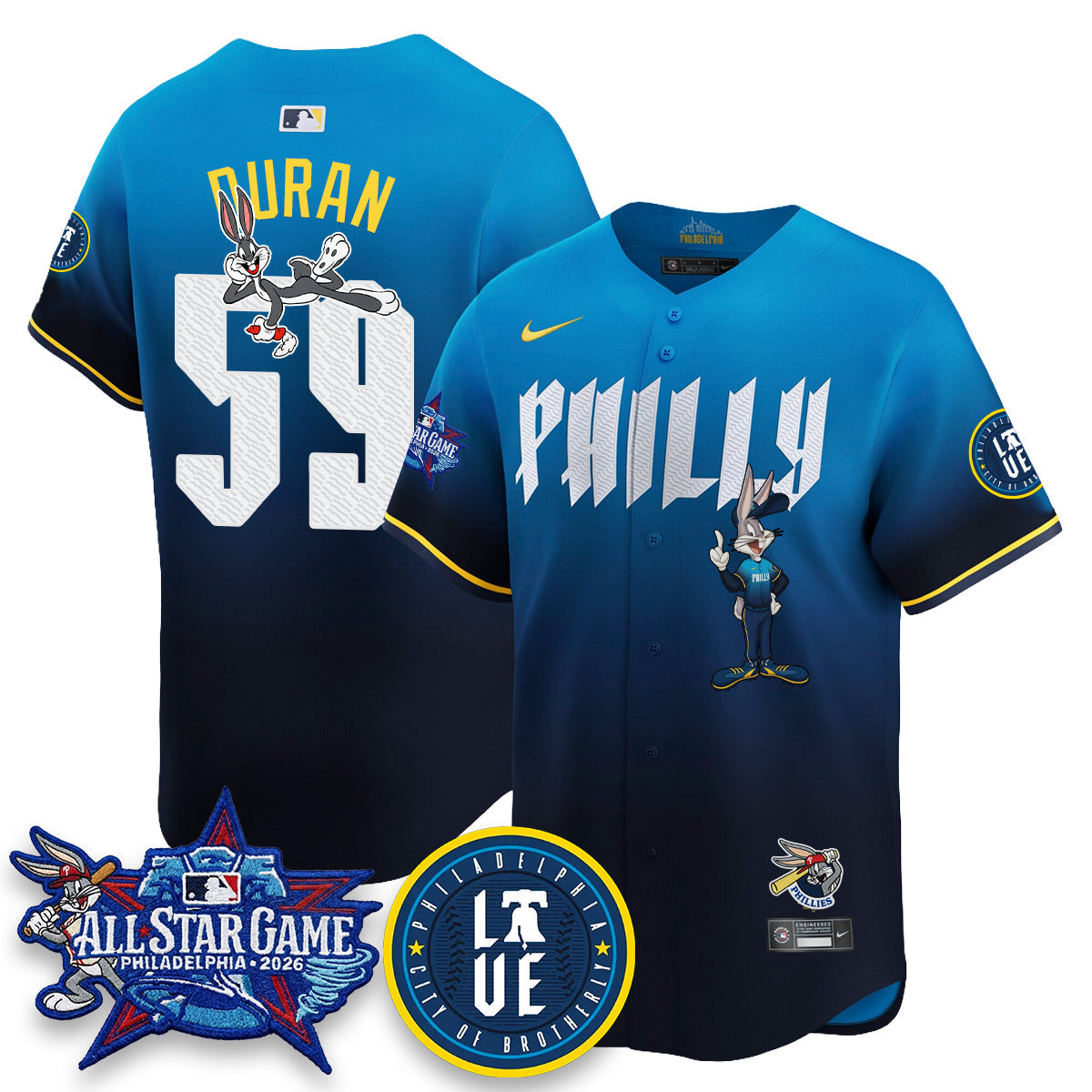 Philadelphia Phillies x Bunny Vapor Premier Limited Jersey - Stitched