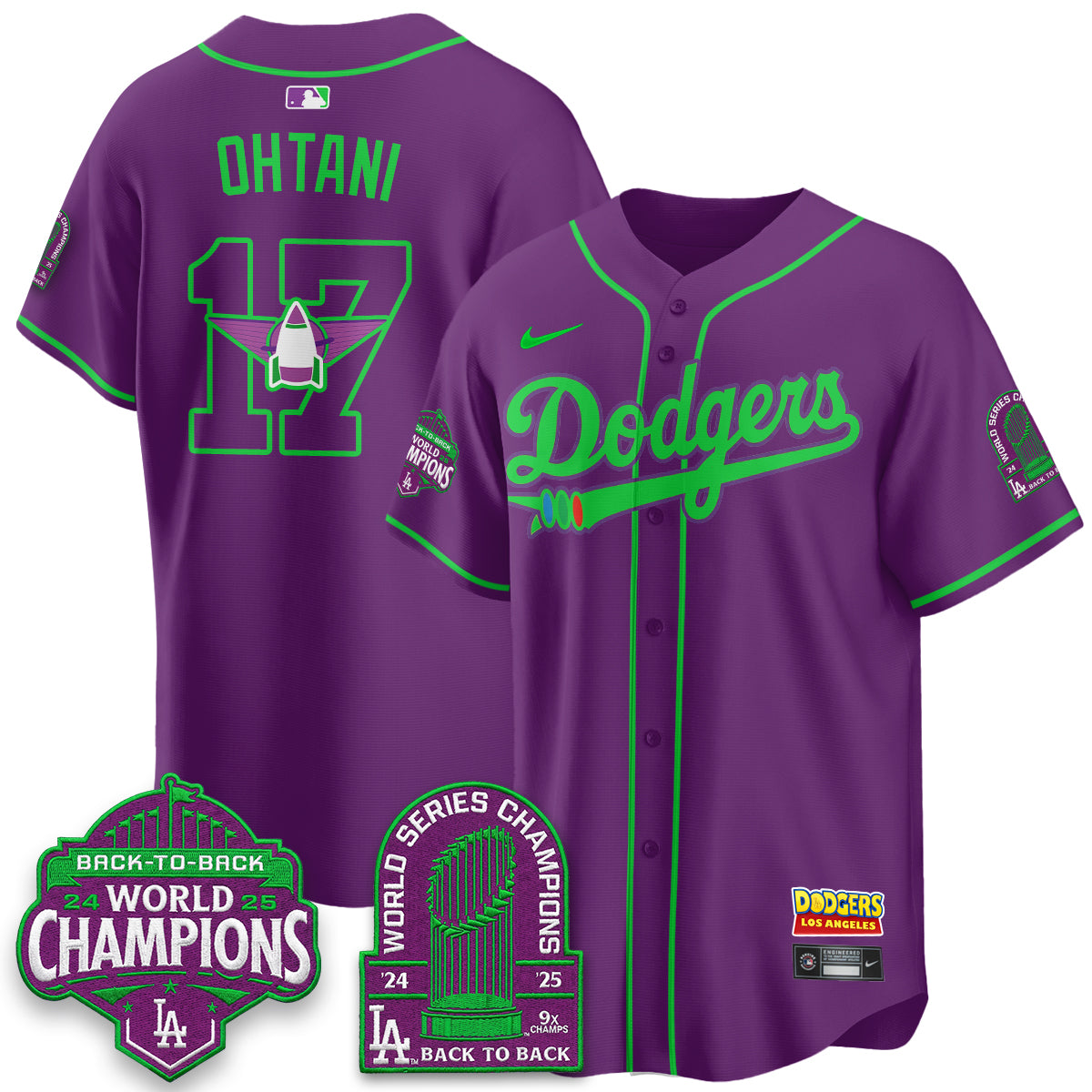Los Angeles Dodgers 2026 Space Ranger Vapor Limited Jersey - Stitched-Cuztomshoes
