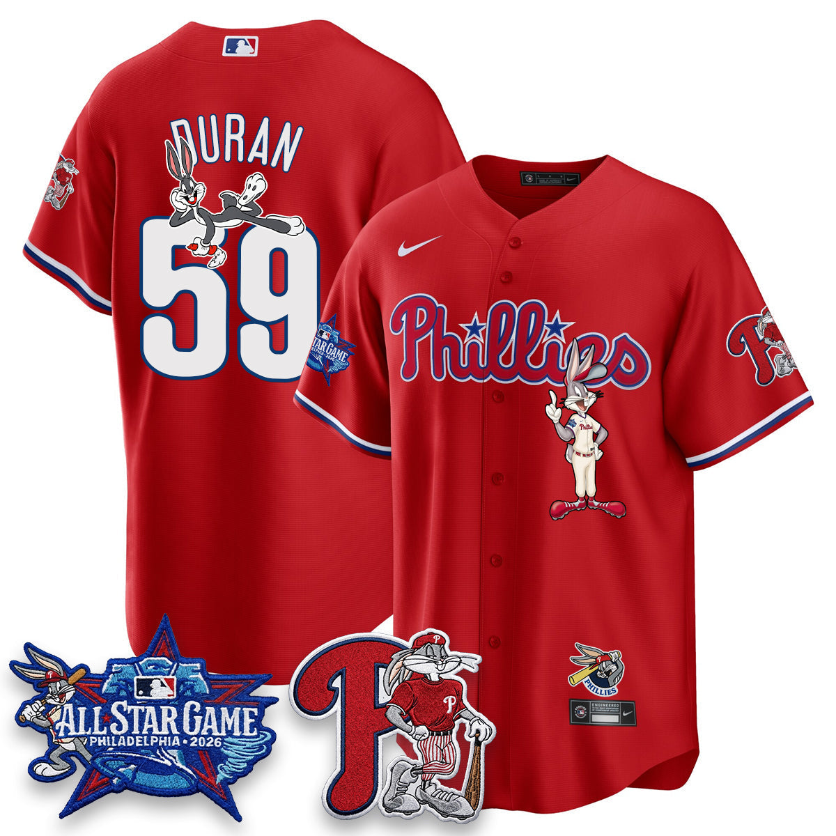 Philadelphia Phillies x Bunny Vapor Premier Limited Jersey - Stitched