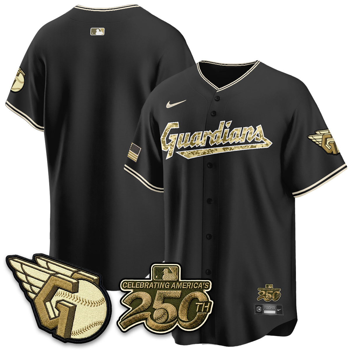 Cleveland Guardians Salute to Service 2026 Vapor Limited Jersey - Stitched