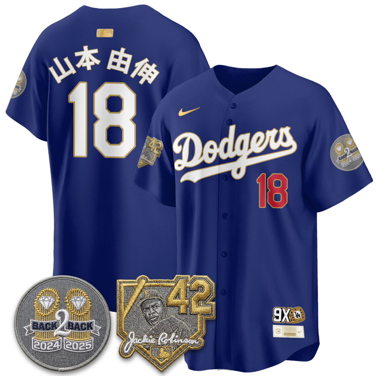 Los Angeles Dodgers - 2026 Jackie Robinson Day Vapor Limited Jersey - Stitched-Cuztomshoes